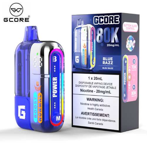 Blue Razz G 80K Disposable par Gcore – Jean Cloud Vape