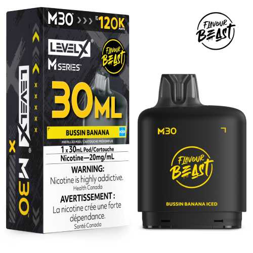 bussin-banana-iced-m30-series-pod-level-x-flavour-beast-jcv bussin-banana-iced-m30-series-pod-level-x-flavour-beast-jcv