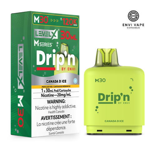 Leveling Pod Canada D Ice M30 120k Pod par Level X x Drip'n by Envi - Jean Cloud Vape