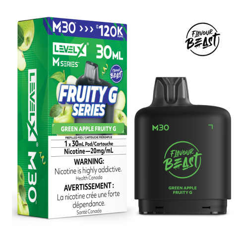 green-apple-fruity-g-m30-series-pod-level-x-flavour-beast-jcv green-apple-fruity-g-m30-series-pod-level-x-flavour-beast-jcv