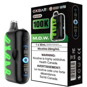 MDW G100K Disposable par Oxbar x Rocky Vapor