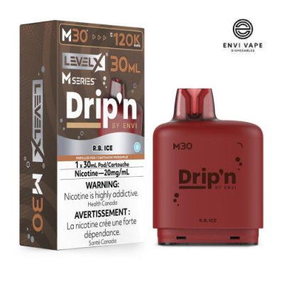 Leveling Pod R-B Ice M30 120k Pod par Level X x Drip'n by Envi - Jean Cloud Vape