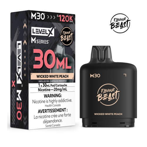 wicked-white-peach-m30-series-pod-level-x-flavour-beast-jcv wicked-white-peach-m30-series-pod-level-x-flavour-beast-jcv