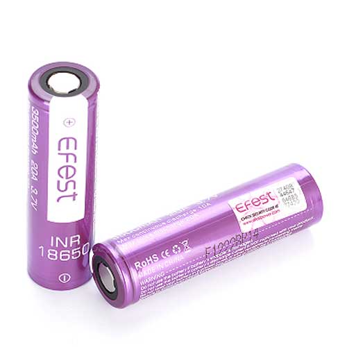 Accus EFEST IMR 18650 3500mAh 20A - VAPOCLOPE
