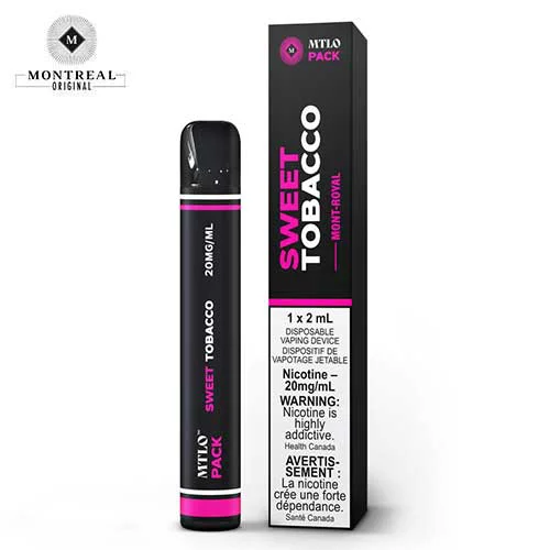 Sweet Tobacco 700 Disposable by Montreal Original Jean Cloud Vape